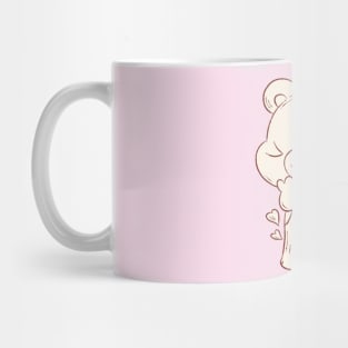 Osito Bongo, Ama el Amor no7 Blanco y Cafe Mug